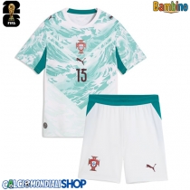 Maglie da calcio Portogallo Joao Neves #15 Seconda Maglia Bambino Mondiali 2026  Manica Corta (+ Pantaloni corti)
